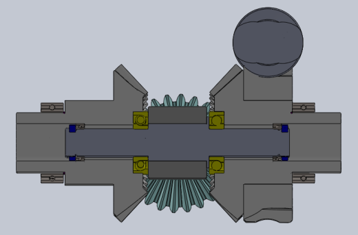 蜗轮蜗杆差动齿轮结构3D图纸 Solidworks设计缩略图